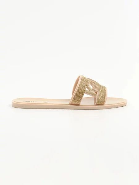 Pantofle Karl Lagerfeld JELLY III zlatá