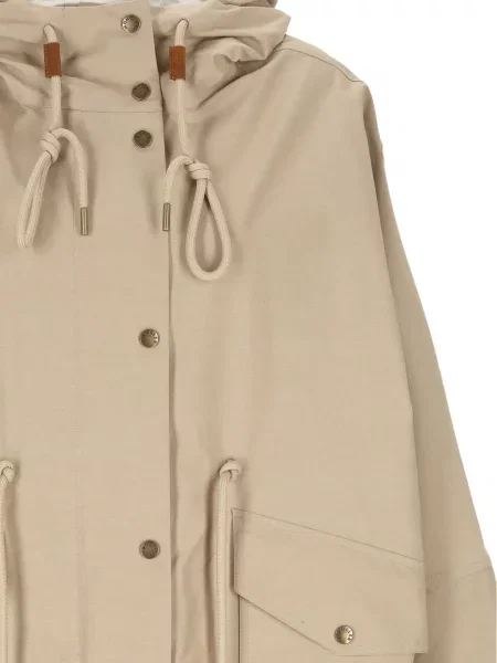 Palton Moncler cu glugă cu cordon