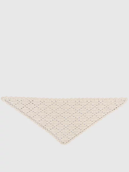 Ажурний шарф Agnona бежевий