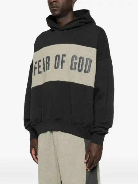 Hoodie Fear Of God Essentials με σχέδιο μαύρο