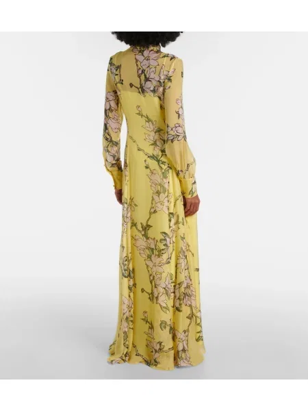 Rochie maxi Leo Lin de costum galben