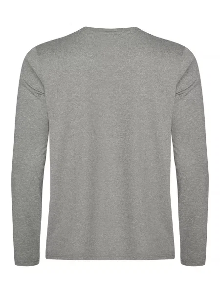 Clique Basic Active-T L/S koszulka z długim rękawem polyester – Grey szara