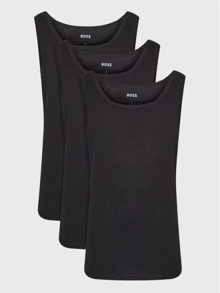 Boss Komplektas: Tank top marškinėliai 3 vnt. juoda