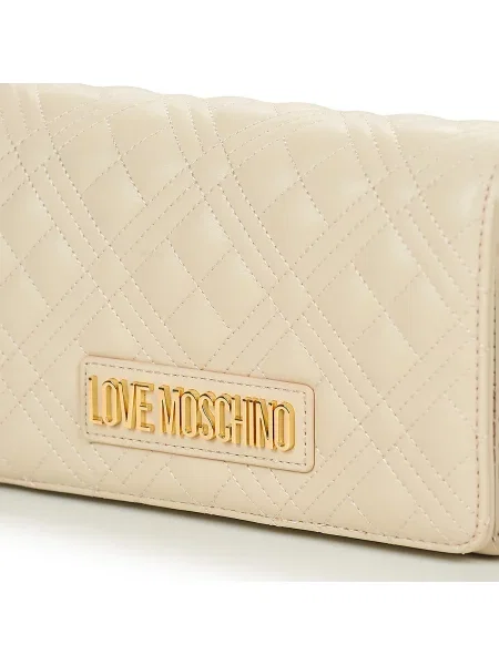 Kabelka Love Moschino z ekologickej kože béžová