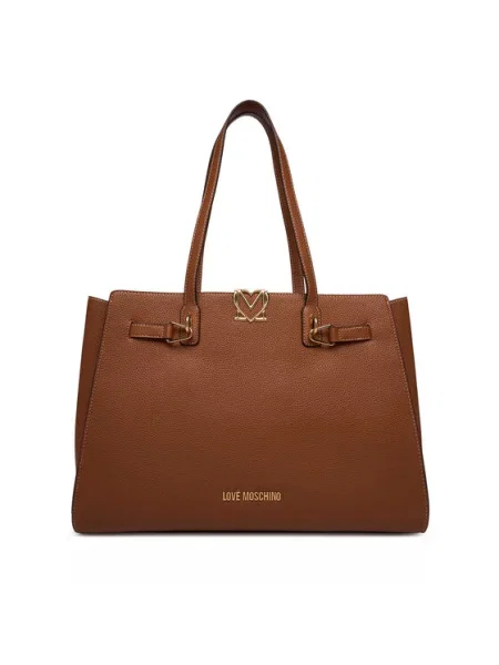 Geantă LOVE MOSCHINO maro
