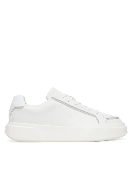 Calvin Klein Sportcipők Chunky Cupsole Lace Up Lth Pinch fehér