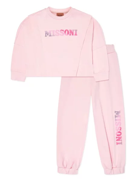 Komplet dresowy dziecięcy Missoni różowy
