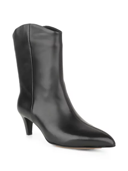 Botine Linda Baumann din piele negru