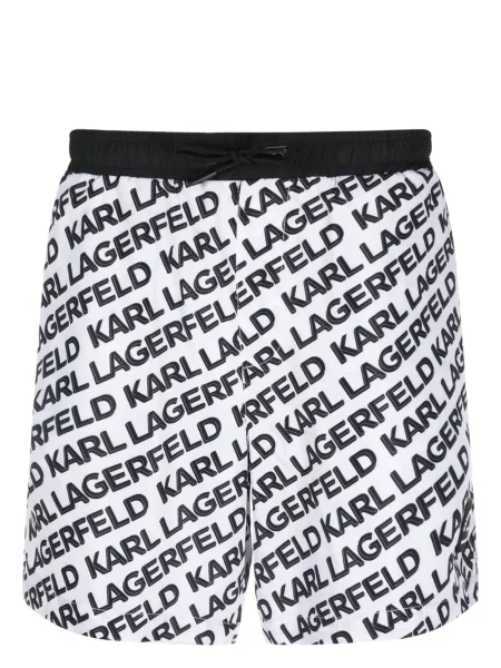 Rövidnadrág Karl Lagerfeld autogrammal fehér