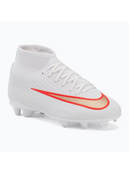 Încălțăminte de fotbal pentru copii Nike Jr. Mercurial Superfly 11 Club white/bright crimson/blur alb