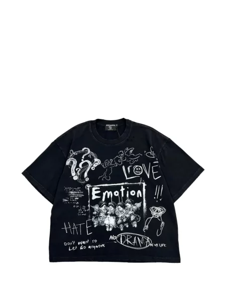 Tricou Mixed Emotion cu imagine negru