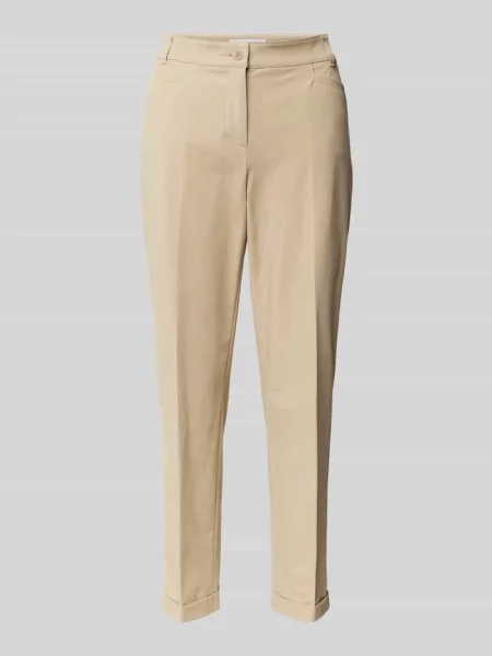 Chinosy o kroju regular fit z skróconym krojem Raffaello Rossi