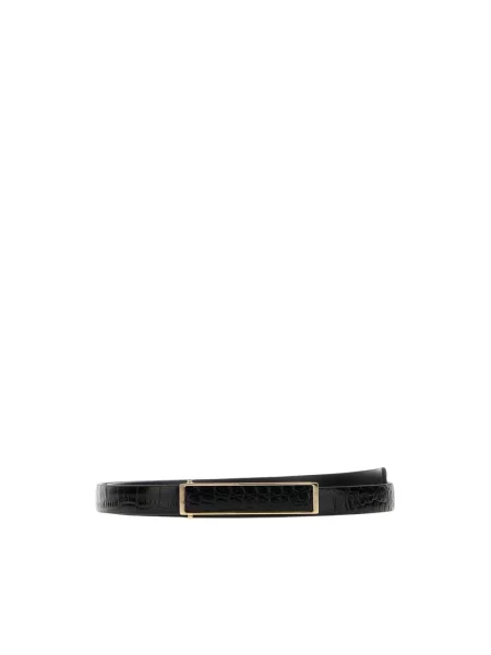 Pasek Tom Ford skórzany czarny