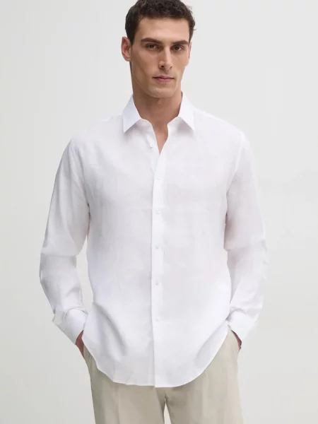 Karl Lagerfeld Len ing | Modern fit fehér