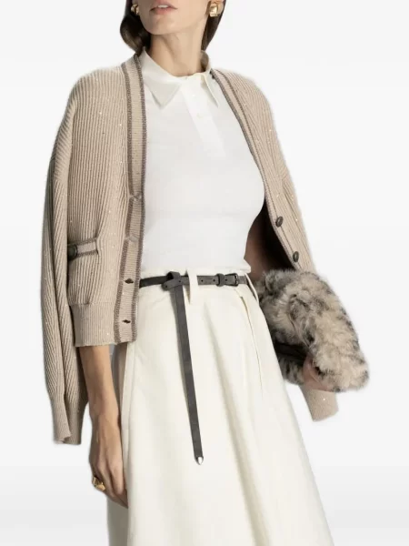 Cardigan Brunello Cucinelli cu paiete