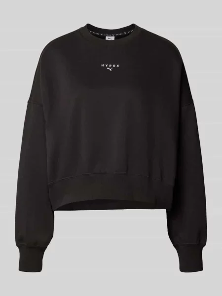 Bluza o kroju regular fit z mieszanki bawełny PUMA X HYROX czarna