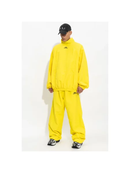 Lniana bluza Balenciaga do biegania żółta