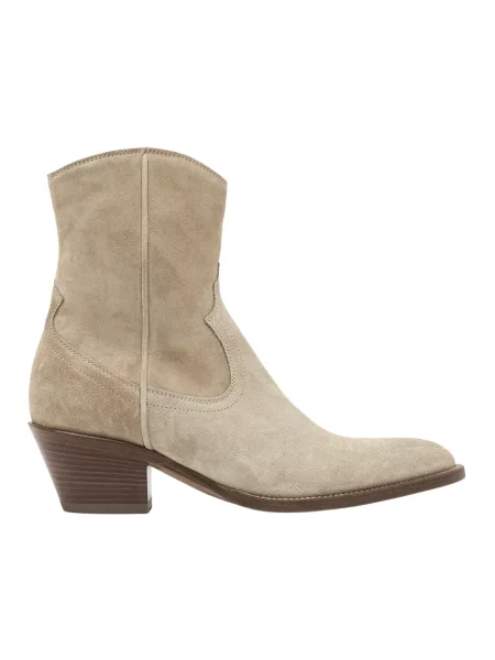 Buty do kostki Buttero skórzane beżowe