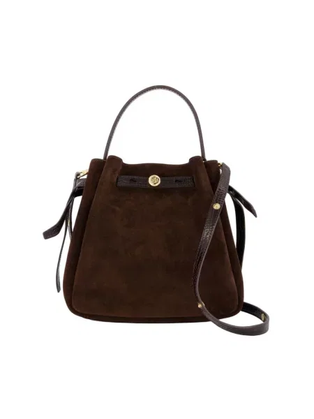 Torebka Tory Burch zamszowa brązowa