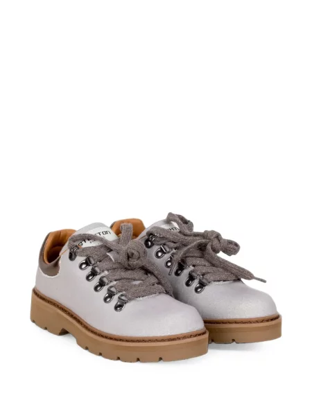Sneakerși Stokton din dantelă gri