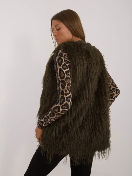 Vestă Fashionhunters kaki