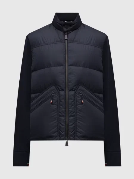Комбінована куртка з нашивкою емблеми Moncler Grenoble синя