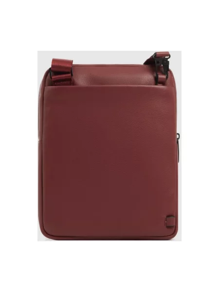 Torba crossbody Piquadro skórzana czerwona
