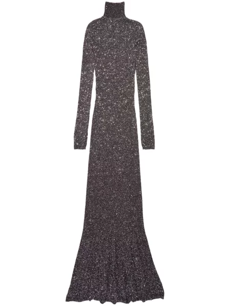 Rochie maxi Balenciaga de costum negru