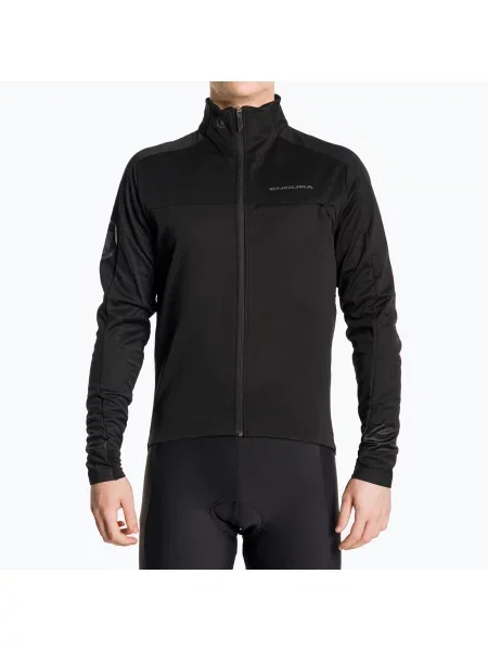 Férfi kerékpáros dzseki Endura Windchill II black Windchill II fekete
