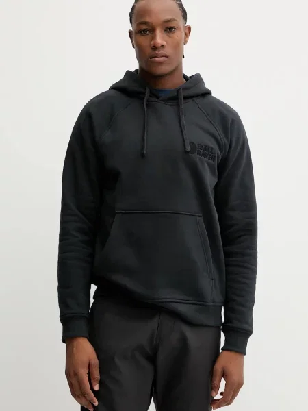 Pulover Fjallraven Fjällräven Classic s kapuco črna