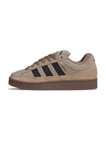 Sneakersy Adidas Campus skórzane brązowe