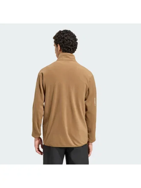 Bluza polarowa z suwakiem na całej długości Terrex Multi Essentials brązowa