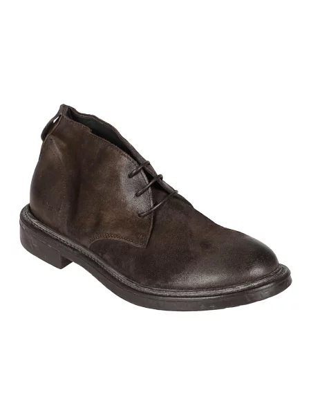 Buty do kostki Moma skórzane brązowe