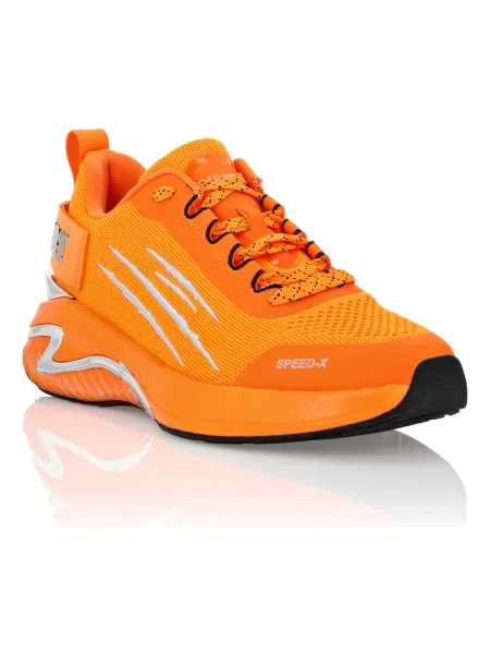 Sneakersy Plein Sport pomarańczowe