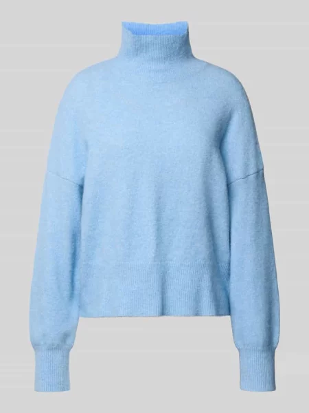 Sweter z dzianiny z mieszanki wełny ze stójką model ‘NOLA’ Samsoe Samsoe