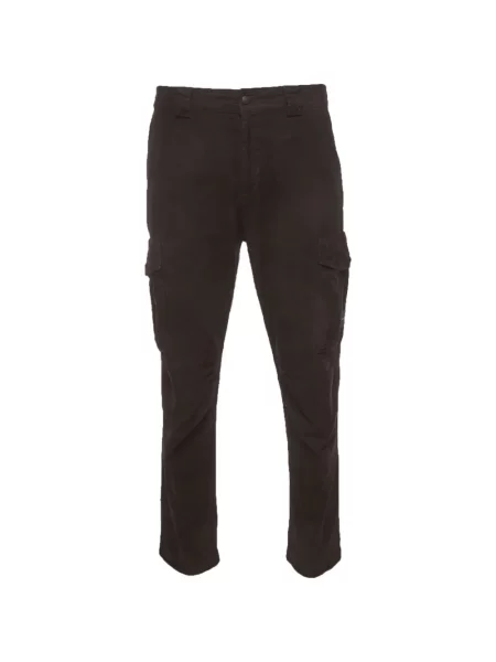 Pantaloni cargo Boss de catifea cord negru