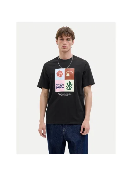 Jack&Jones Majica Canggu Regular Fit črna