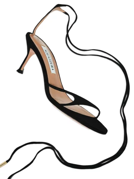 Szarvasbőr bikini Aquazzura fekete