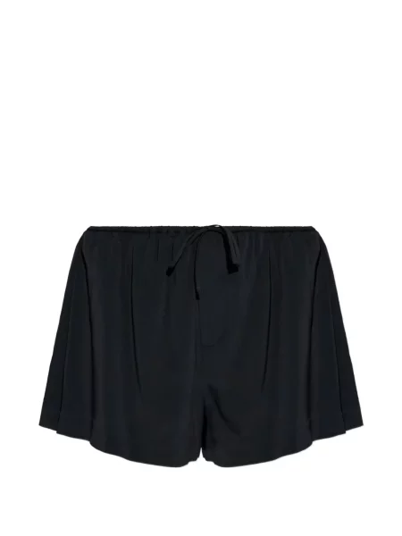 Pantaloni scurți Alexander Wang de mătase cu cordon negru
