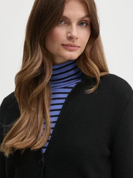 United Colors of Benetton cardigan din amestec de lana negru