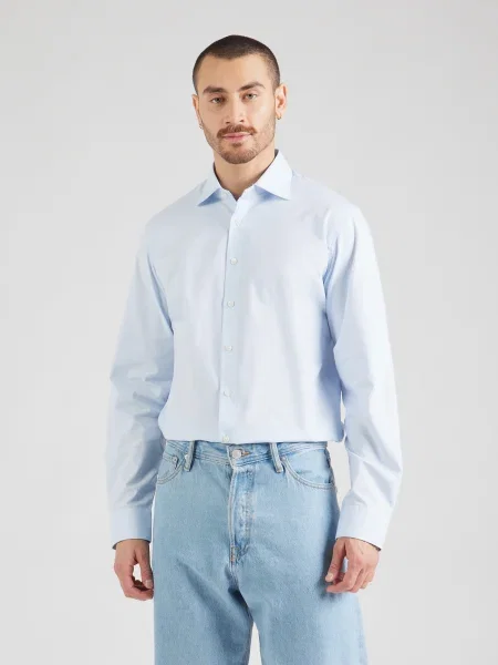 SELECTED HOMME Srajca SLHETHAN svetlo modra