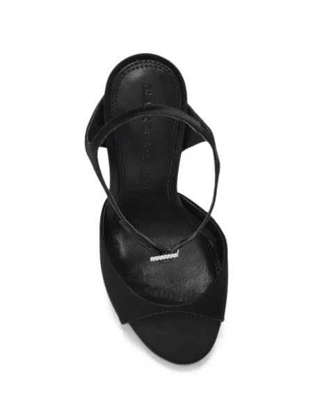 Sandale Black Suede Studio din piele de căprioară negru