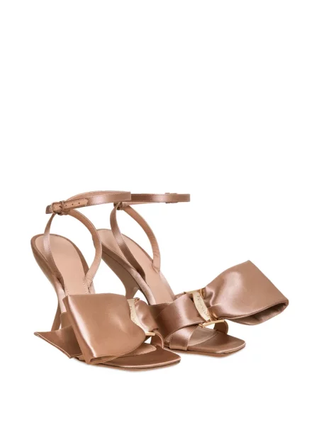 Sandale Ferragamo cu funde din satin
