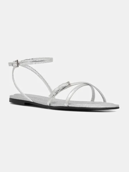 HUGO sandale Tayna argintiu