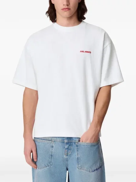 Tricou Axel Arigato cu broderie alb