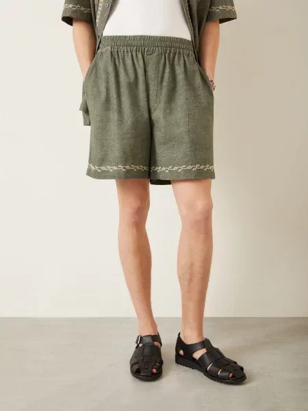 Isabel Marant Jerseyové Šortky Zilan olivová béžová