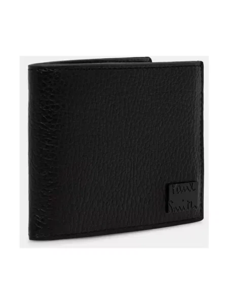 Paul Smith portfel skórzany COMPACT BFOLD czarny