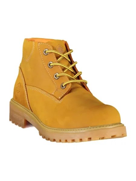 Buty do kostki Lumberjack skórzane żółte