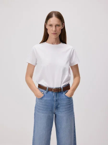 Reserved Джинси barrel leg синій