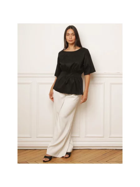 Top La Modeuse negru